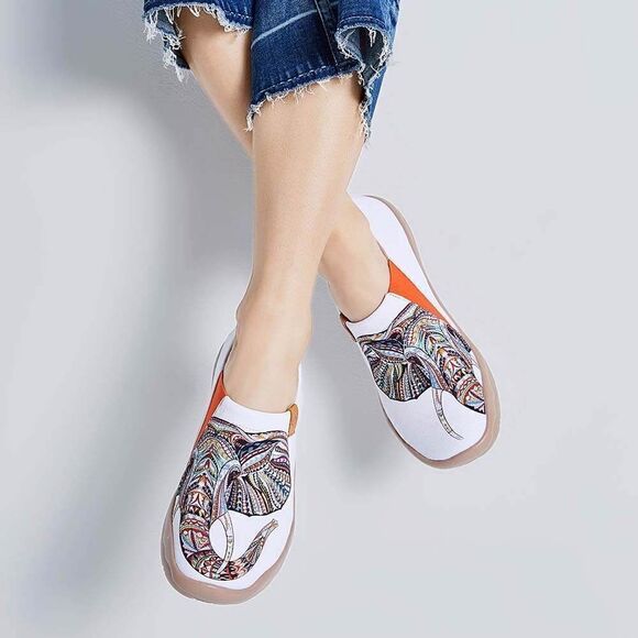 UIN Women's Slip On Casual Loafers Comfort Soft Walking Shoes (Ganesha) - Picture 8 of 9